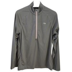 OUTDOOR RESEARCH Gray Quarter Zip Lightweight Pullover Activewear Top size m